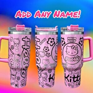 Pink Hello Kitty Tumbler with Handle